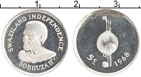 Продать Монеты Свазиленд 5 центов 1968 Серебро