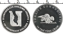Продать Монеты Турция 15 лир 2005 Серебро
