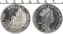 Продать Монеты Теркc и Кайкос 5 крон 1993 Медно-никель