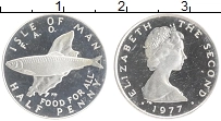 Продать Монеты Остров Мэн 1/2 пенни 1977 Серебро