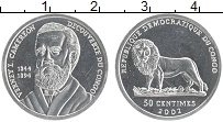Продать Монеты Конго 50 сантим 2002 Сталь