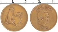 Продать Монеты Замбия 2 нгвея 1968 Бронза