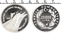 Продать Монеты Турция 20000 лир 1992 Серебро