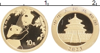 Продать Монеты Китай 10 юаней 2023 Золото
