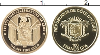 Продать Монеты Кот-д`Ивуар 100 франков 2018 Золото