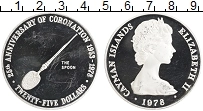 Продать Монеты Каймановы острова 25 долларов 1978 Серебро
