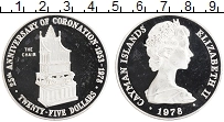 Продать Монеты Каймановы острова 25 долларов 1978 Серебро