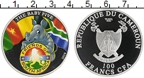 Продать Монеты Камерун 100 франков 2010 Посеребрение