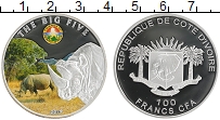 Продать Монеты Кот-д`Ивуар 100 франков 2010 Посеребрение