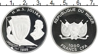 Продать Монеты Нигер 1000 франков 0 Серебро