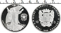 Продать Монеты Андорра 10 динерс 1999 Серебро
