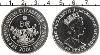 Продать Монеты Остров Вознесения 50 пенсов 2001 Медно-никель