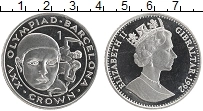 Продать Монеты Гибралтар 1 крона 1992 Медно-никель