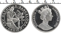 Продать Монеты Гибралтар 1 крона 1992 Медно-никель