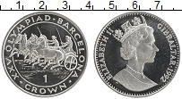 Продать Монеты Гибралтар 1 крона 1992 Медно-никель