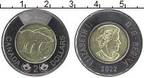 Продать Монеты Канада 2 доллара 2022 Посеребрение
