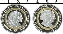 Продать Монеты Виргинские острова 5 долларов 2007 Серебро