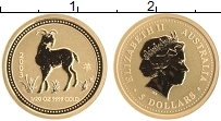 Продать Монеты Австралия 5 долларов 2003 Золото