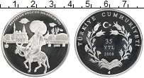 Продать Монеты Турция 35 лир 2008 Серебро