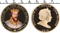 Продать Монеты Острова Кука 1 доллар 2010 Позолота