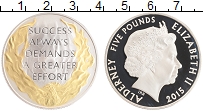 Продать Монеты Олдерни 5 фунтов 2015 Серебро