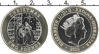 Продать Монеты Гибралтар 2 фунта 2022 Биметалл