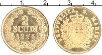 Продать Монеты Сан-Марино 2 скуди 1975 Золото