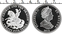 Продать Монеты Тристан-да-Кунья 25 пенсов 2013 Посеребрение