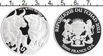 Продать Монеты Чад 5000 франков 2023 Серебро
