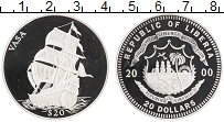 Продать Монеты Либерия 20 долларов 2000 Серебро