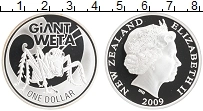 Продать Монеты Новая Зеландия 1 доллар 2009 Серебро
