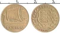 Продать Монеты Эстония 1 крона 1990 Бронза