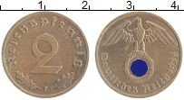 Продать Монеты Третий Рейх 2 пфеннига 1938 Медно-никель