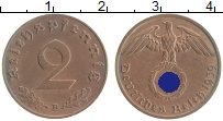 Продать Монеты Третий Рейх 2 пфеннига 1939 Медно-никель