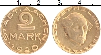 Продать Монеты Германия : Нотгельды 2 марки 1920 Бронза