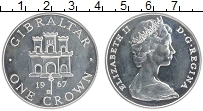 Продать Монеты Гибралтар 1 крона 1967 Серебро