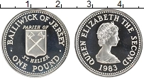 Продать Монеты Остров Джерси 1 фунт 1983 Серебро