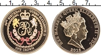 Продать Монеты Тристан-да-Кунья 1 крона 2016 Позолота