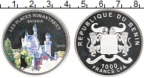Продать Монеты Бенин 1000 франков 2013 Серебро