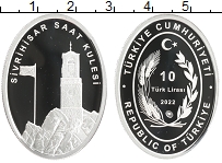 Продать Монеты Турция 10 лир 2022 Серебро