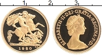 Продать Монеты Великобритания 1/2 соверена 1982 Золото