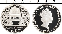 Продать Монеты Ниуэ 2 доллара 2013 Серебро