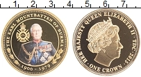 Продать Монеты Тристан-да-Кунья 1 крона 2015 Позолота