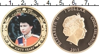 Продать Монеты Острова Кука 1 доллар 2013 Позолота