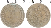 Продать Монеты Тунис 10 сантим 1891 Медно-никель