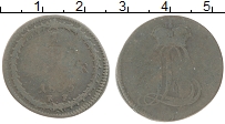 Продать Монеты Гессен-Дармштадт 1/2 стюбера 1805 Медь