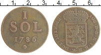 Продать Монеты Люксембург 1 соль 1786 Медь