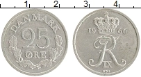 Продать Монеты Дания 25 эре 1966 Медно-никель