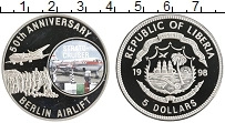 Продать Монеты Либерия 5 долларов 1998 Медно-никель