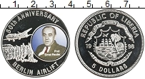 Продать Монеты Либерия 5 долларов 1998 Бронза